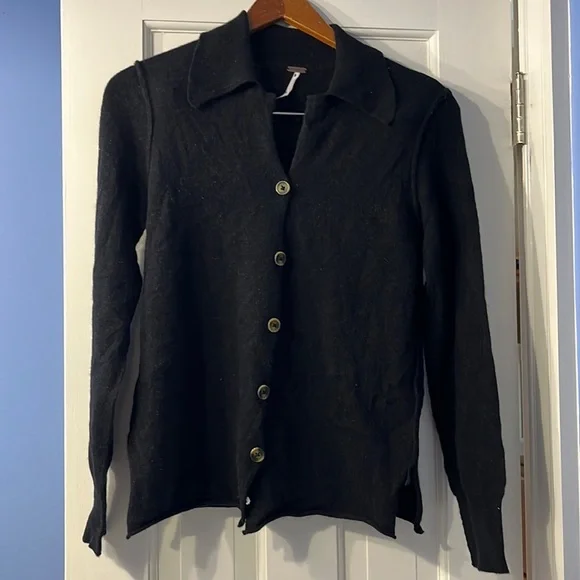 Free People Paloma Cashmere Cardigan Size Small Button Up Sweater NWT - Picture 7 of 15